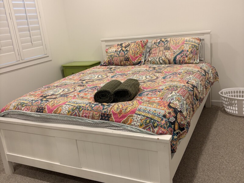 Bedroom - wardrobe, desk, fan, study chair, ducked aircon