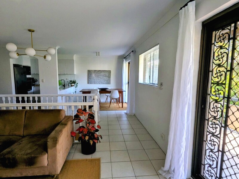 Upstairs living and dining area