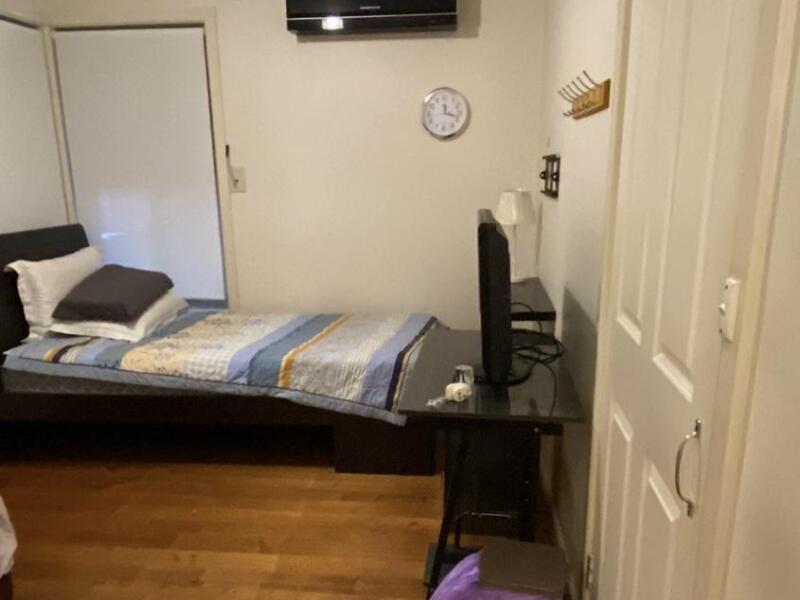 Bedroom single bed, aircon