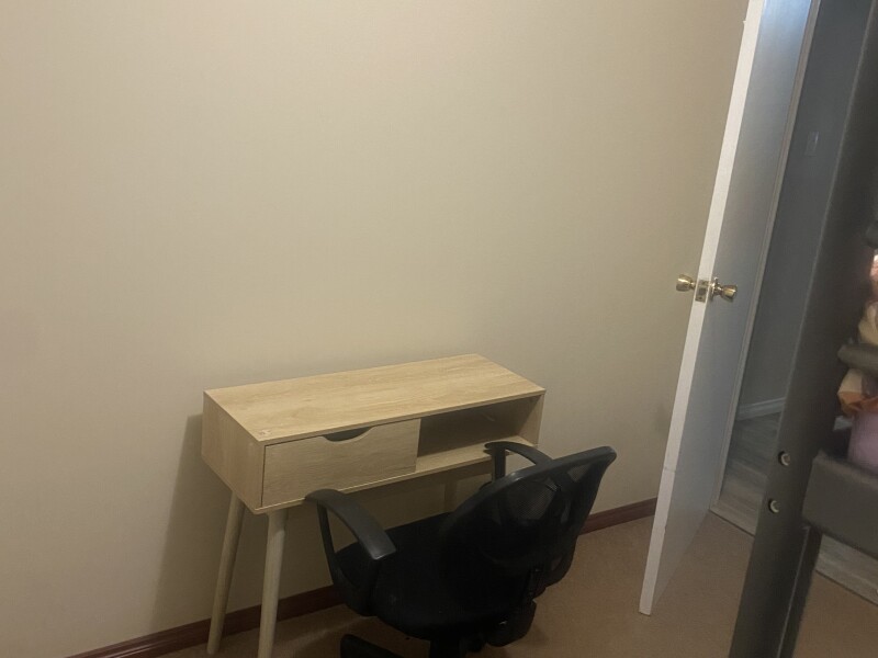 Single carpeted room. Includes a set of bunks, all bedding. Built in wardrobe. 