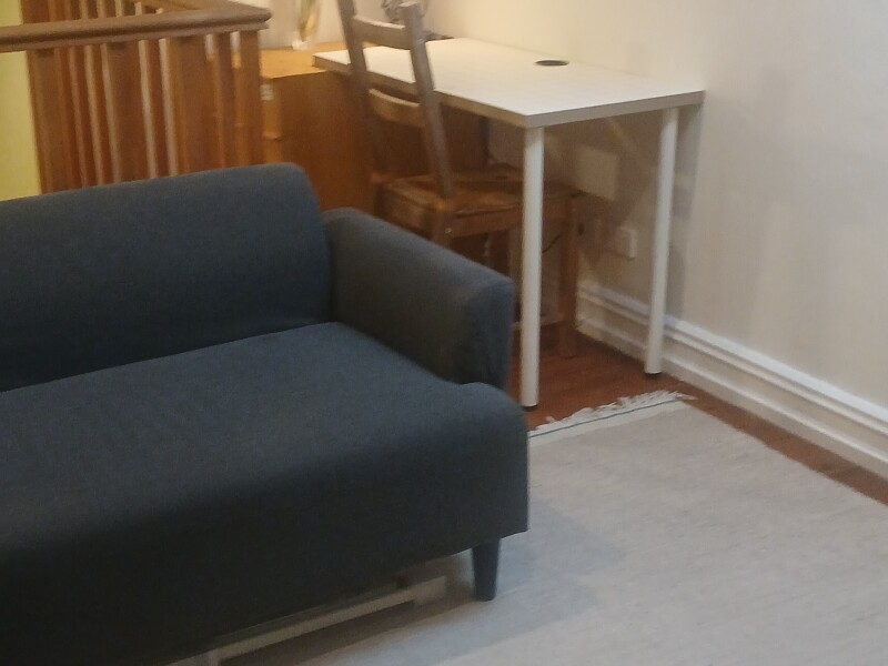 Study area with filing cabinet