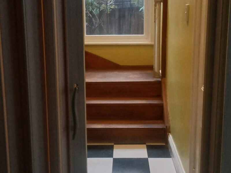 Entrance to studio from hallway