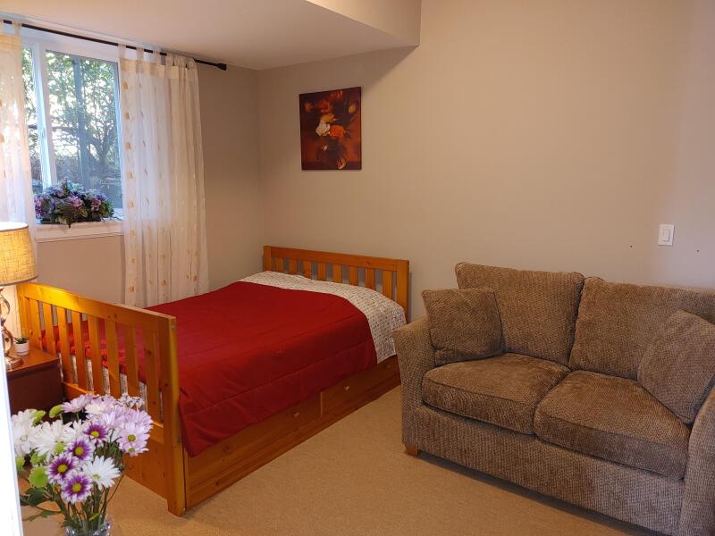 Beautiful ground level room with sharing full bathroom.
