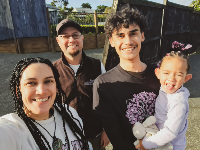 Karena, Tristan, Tyson and Manaia