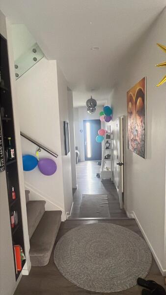 Entrance hall to media room
