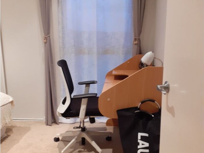 Bedroom View of Window and Desk