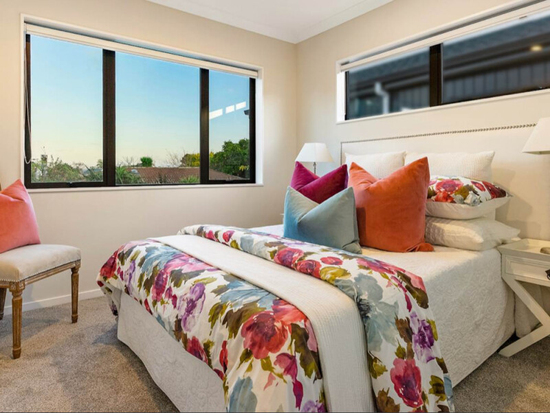 Double bed with a study table 