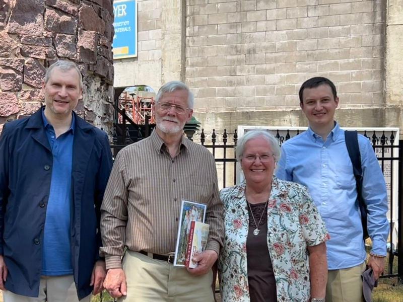 Accommodation needed for 2 Christian missionaries from the Ukraine ( far left and right )